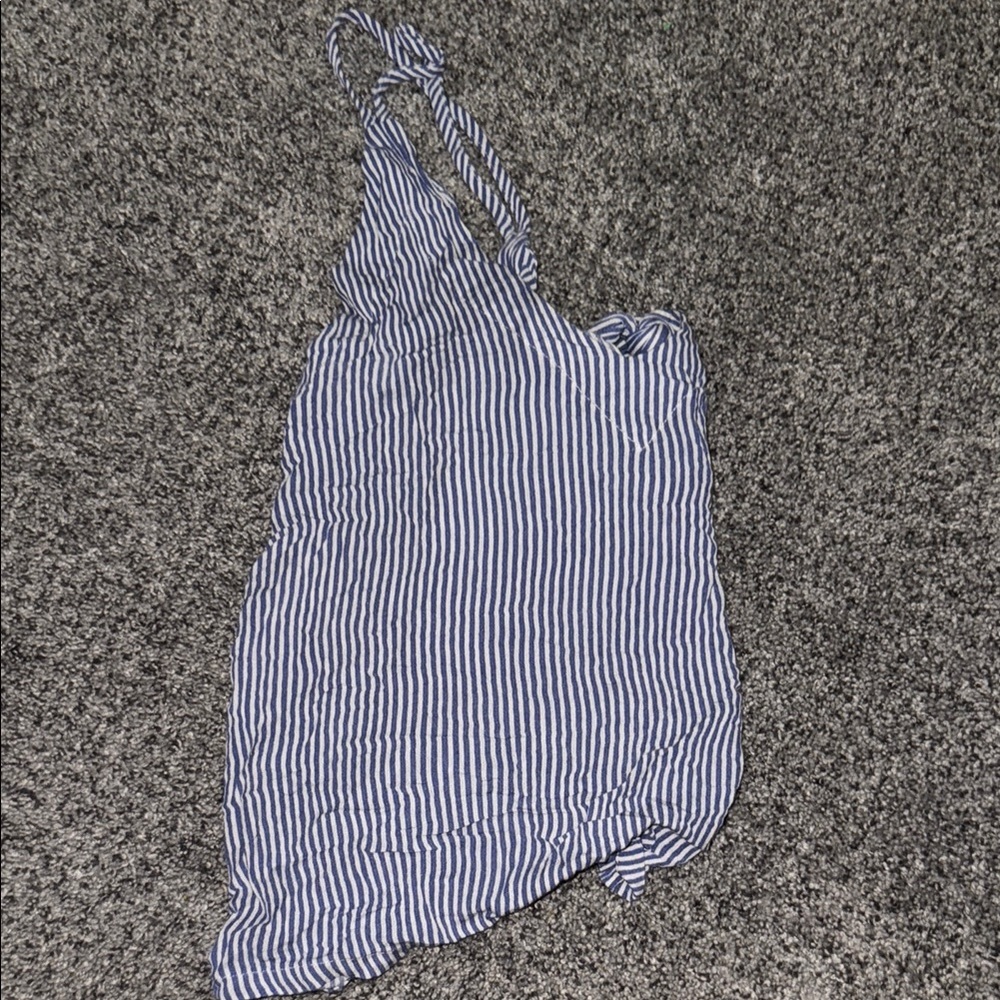 Lulu's Navy and White Striped Top